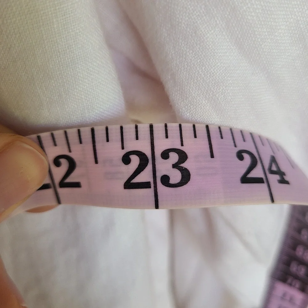Banana Republic 100% Linen Large Light Pink Button‎ Down Shirt Minimalist Beachy